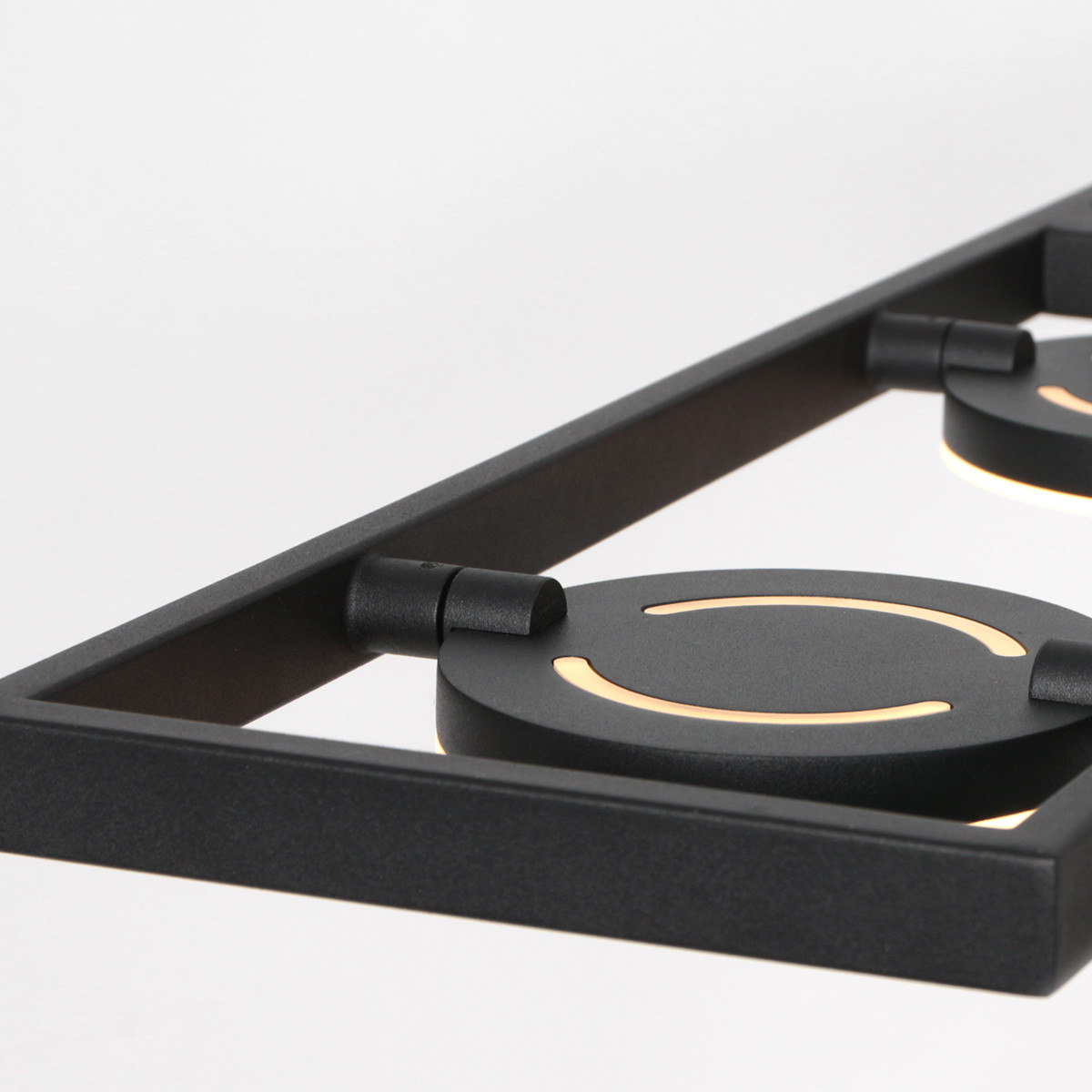 Suspension en métal noir moderne Steinhauer Soleil – Image 10