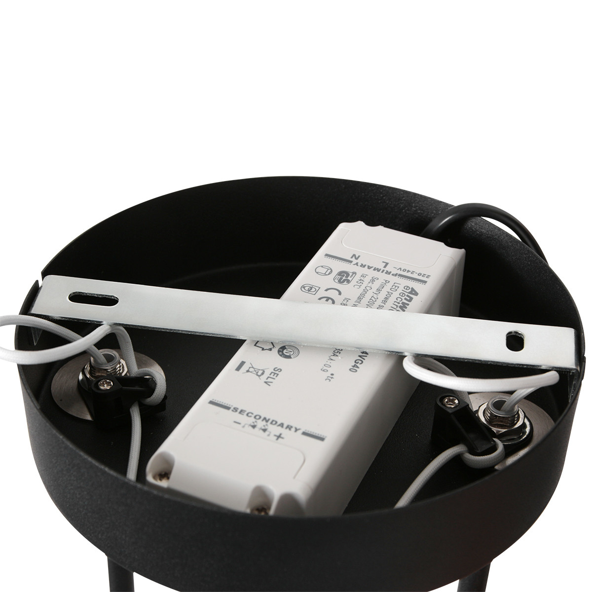 Suspension en métal noir moderne Steinhauer Soleil – Image 20