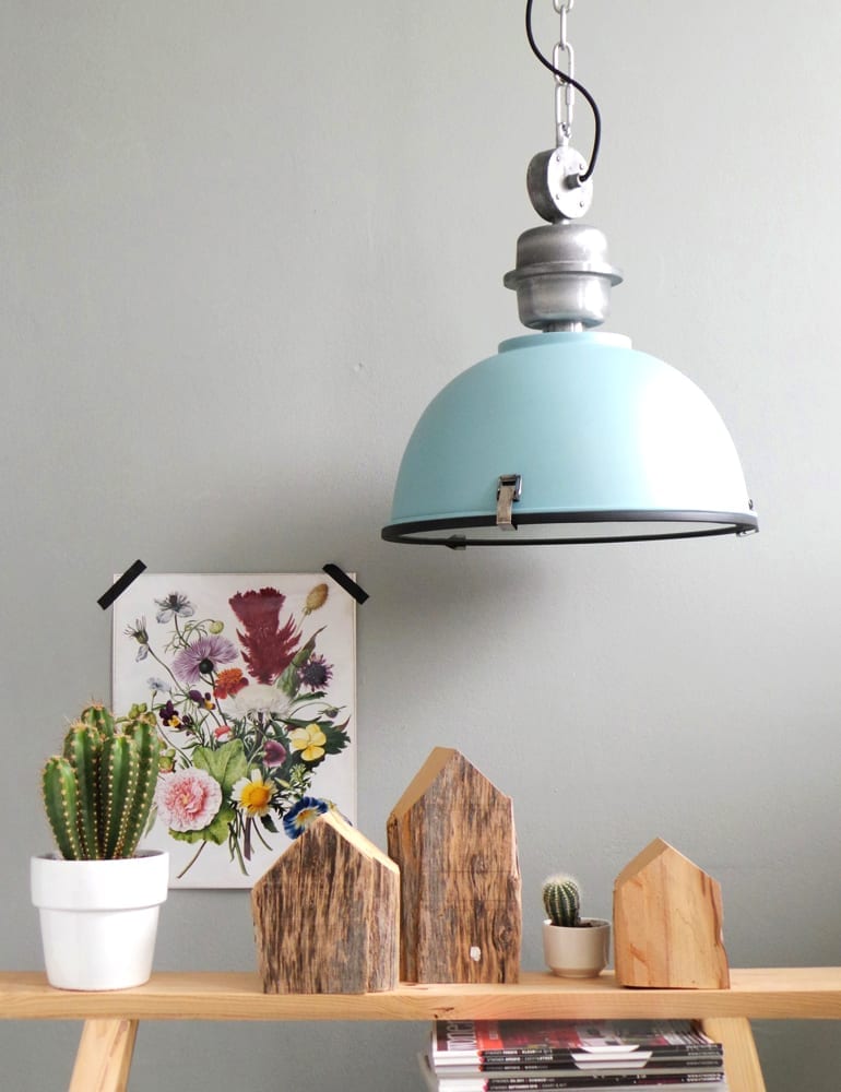 Suspension luminaire bleu Steinhauer Bikkel – Image 3