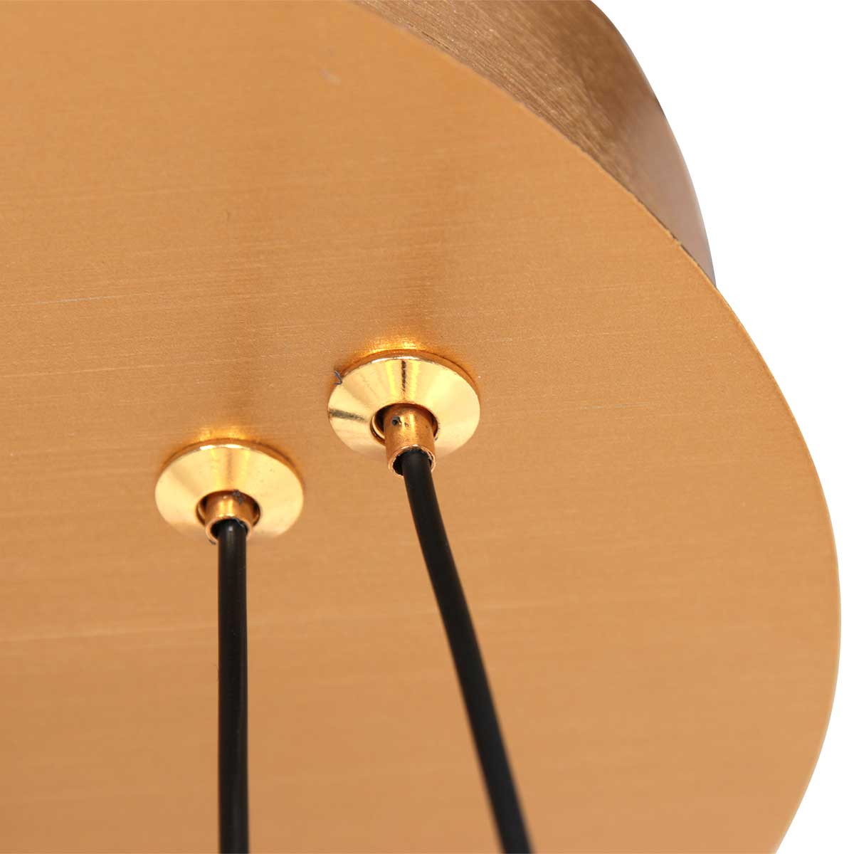 Suspension en métal doré moderne Steinhauer Ringlux – Image 11