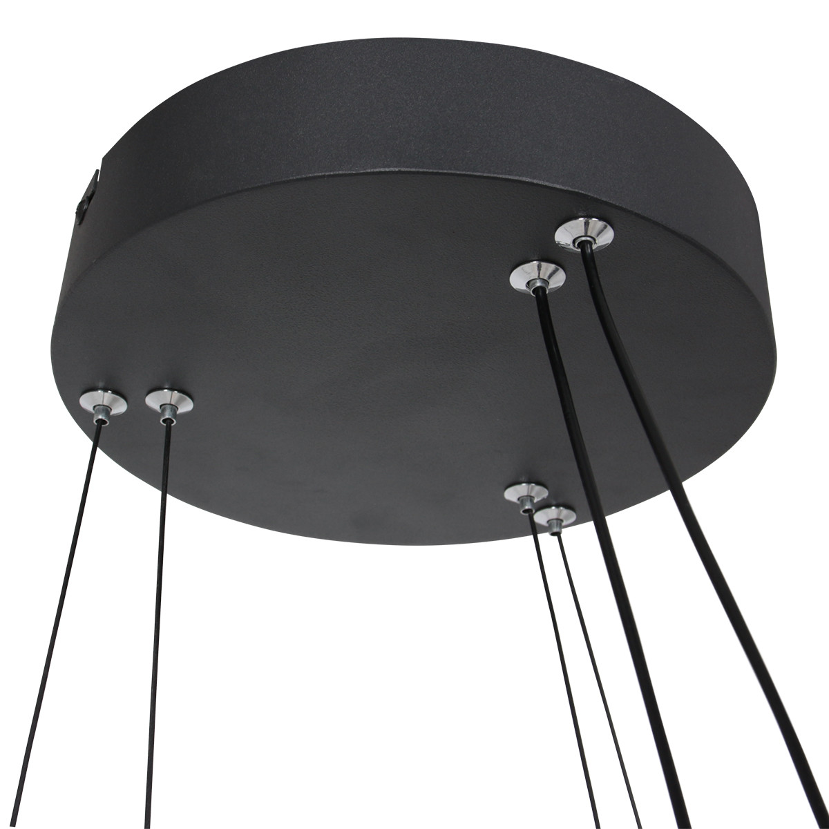 Suspension en métal noir moderne Steinhauer Ringlux – Image 6
