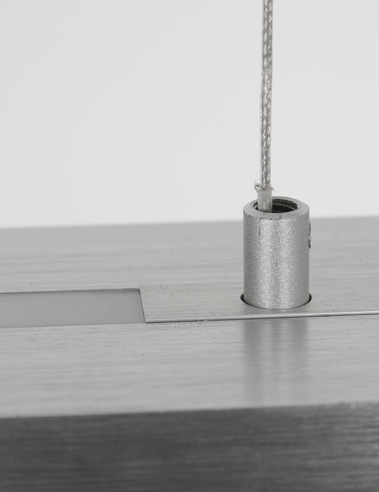 Suspension moderne en acrylique argenté Steinhauer Bande acier – Image 12