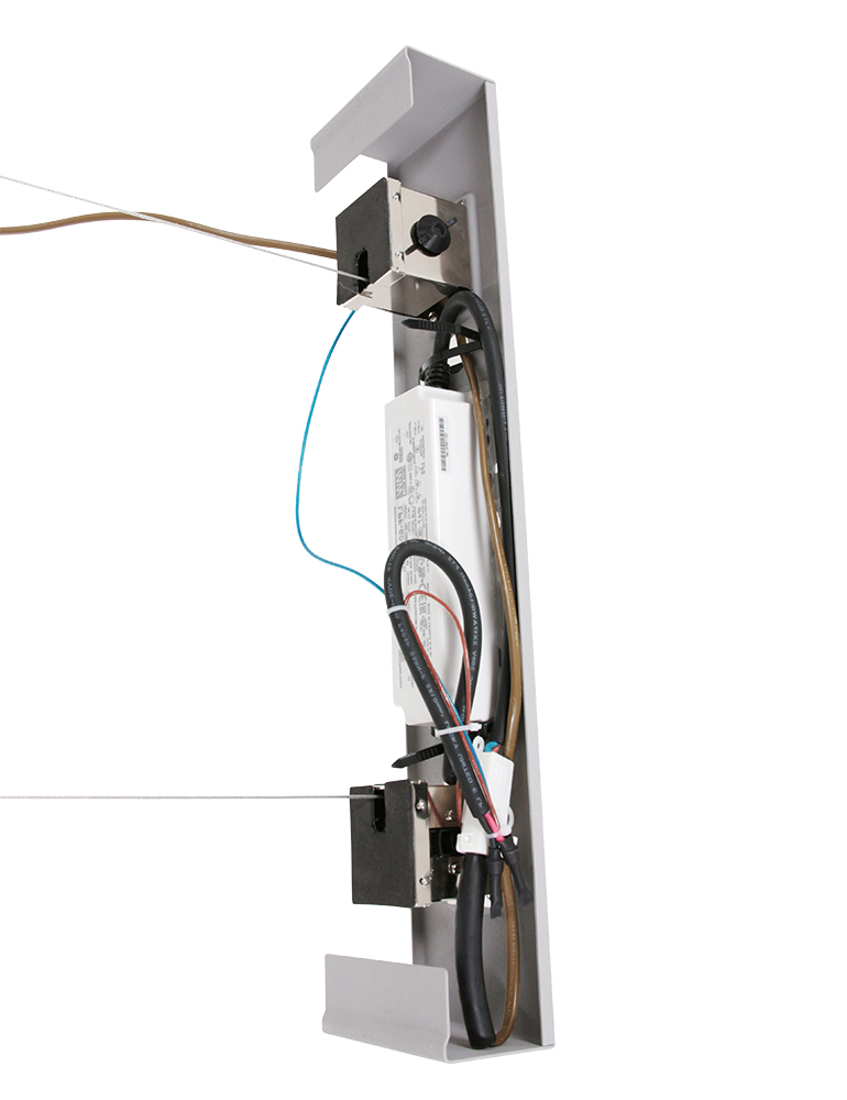 Suspension moderne en acrylique argenté Steinhauer Bande acier – Image 14