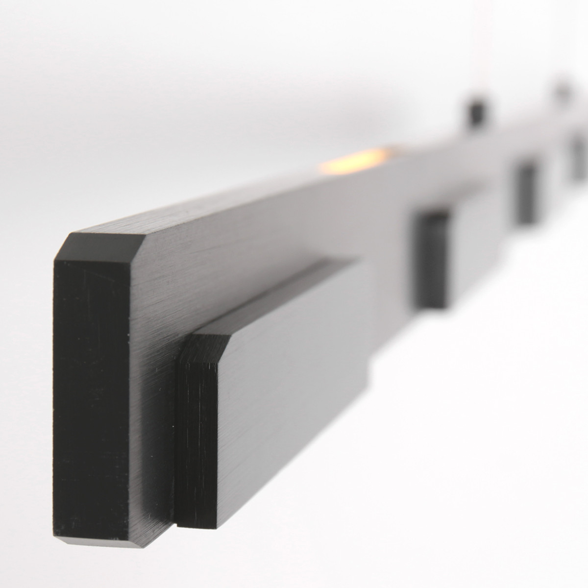 Suspension moderne large en noir Steinhauer Bloc transparent et noir – Image 4