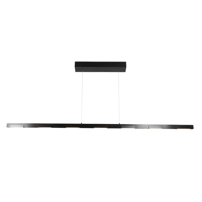 suspension-moderne-large-en-noir-steinhauer-bloc-transparent-et-noir-3297zw