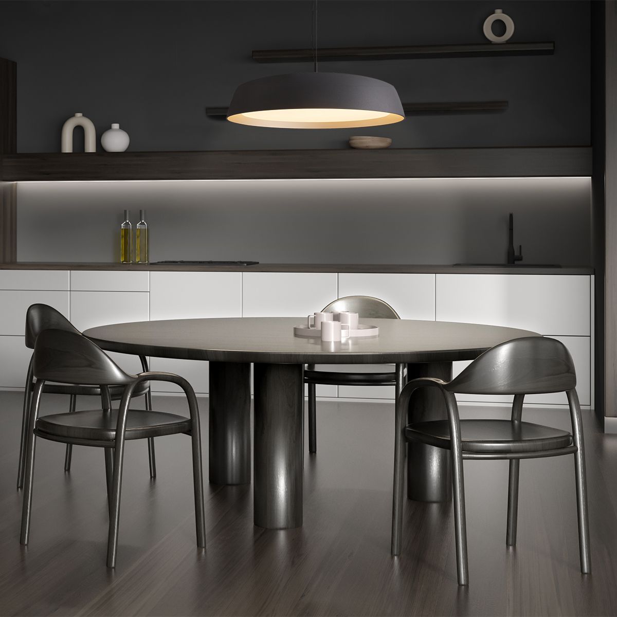 Suspension Moderne Noire avec Intérieur Doré Steinhauer Mykty or et noir – Image 3