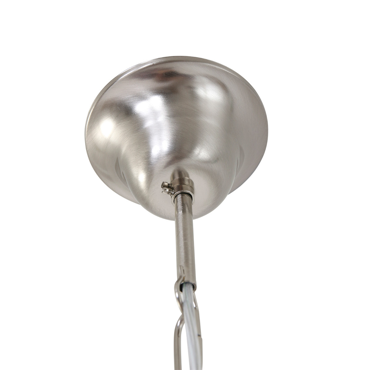 Suspension classique en acier abat-jour verre laiteux Steinhauer Capri – Image 6