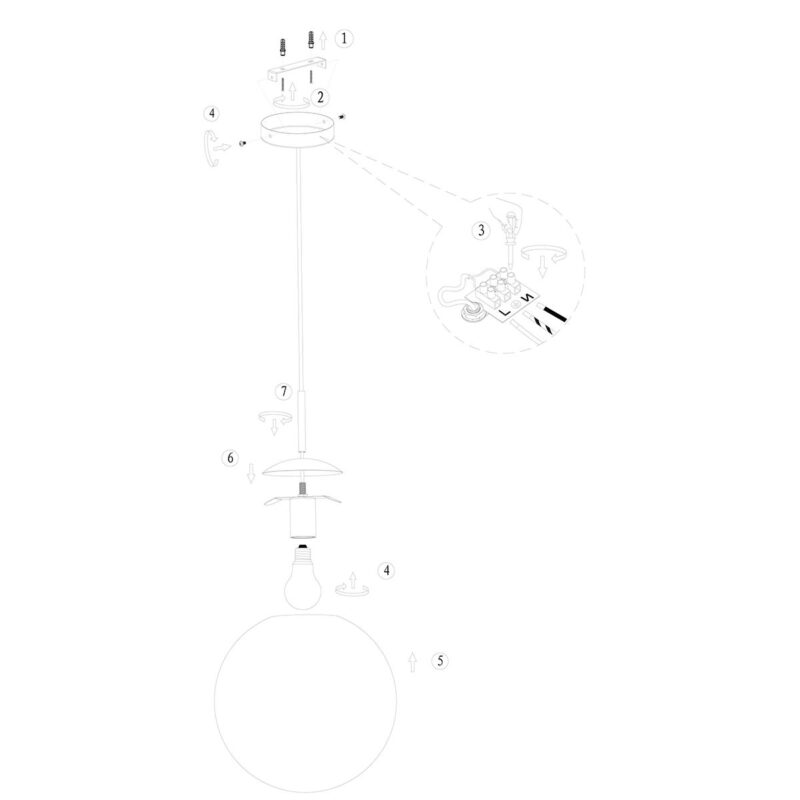 suspension-moderne-steinhauer-bollique-ambre-laiton-et-noir-20cm-3496me-8