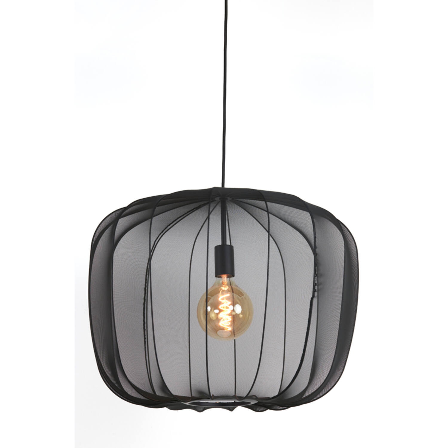 Suspension naturelle en rotin beige Light & Living Plumeria – Image 7