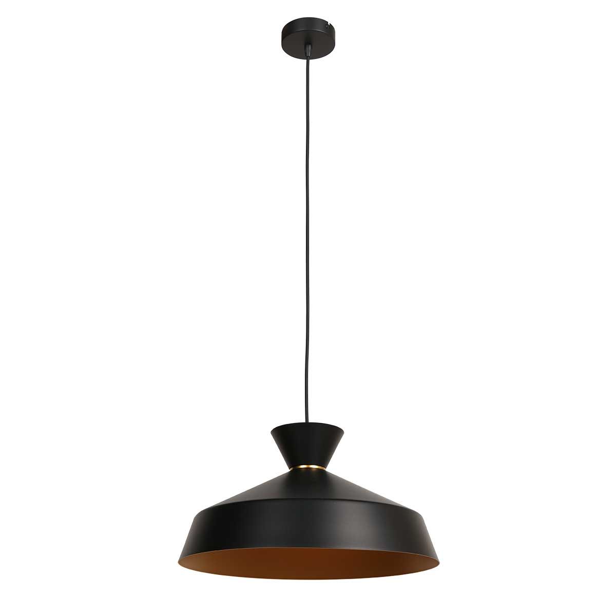 Suspension noire avec couleur cuivre Mexlite Skandina or et noir – Image 2