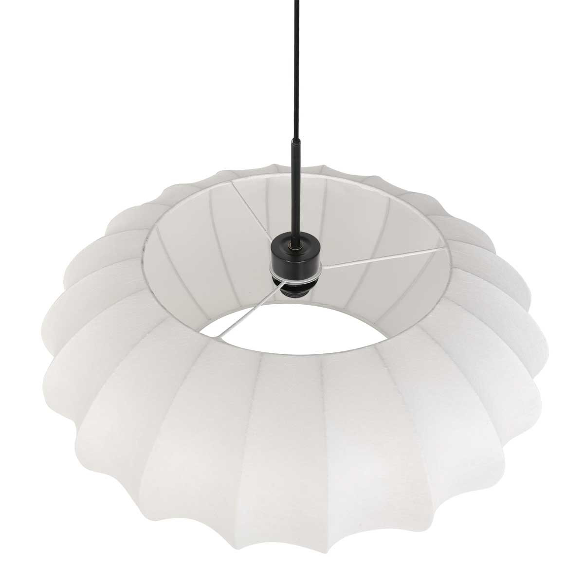Suspension noire design abat-jour clair Steinhauer Sparkled light opaque et noir – Image 10