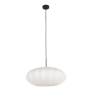 Alternative view of Suspension noire design abat-jour clair Steinhauer Sparkled light opaque et noir