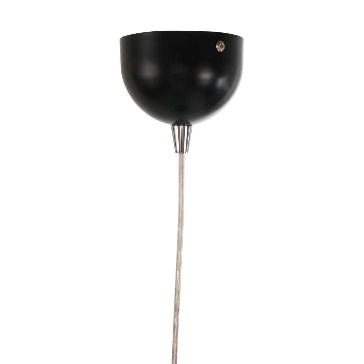 Suspension industrielle en métal noir Steinhauer Parade – Image 7