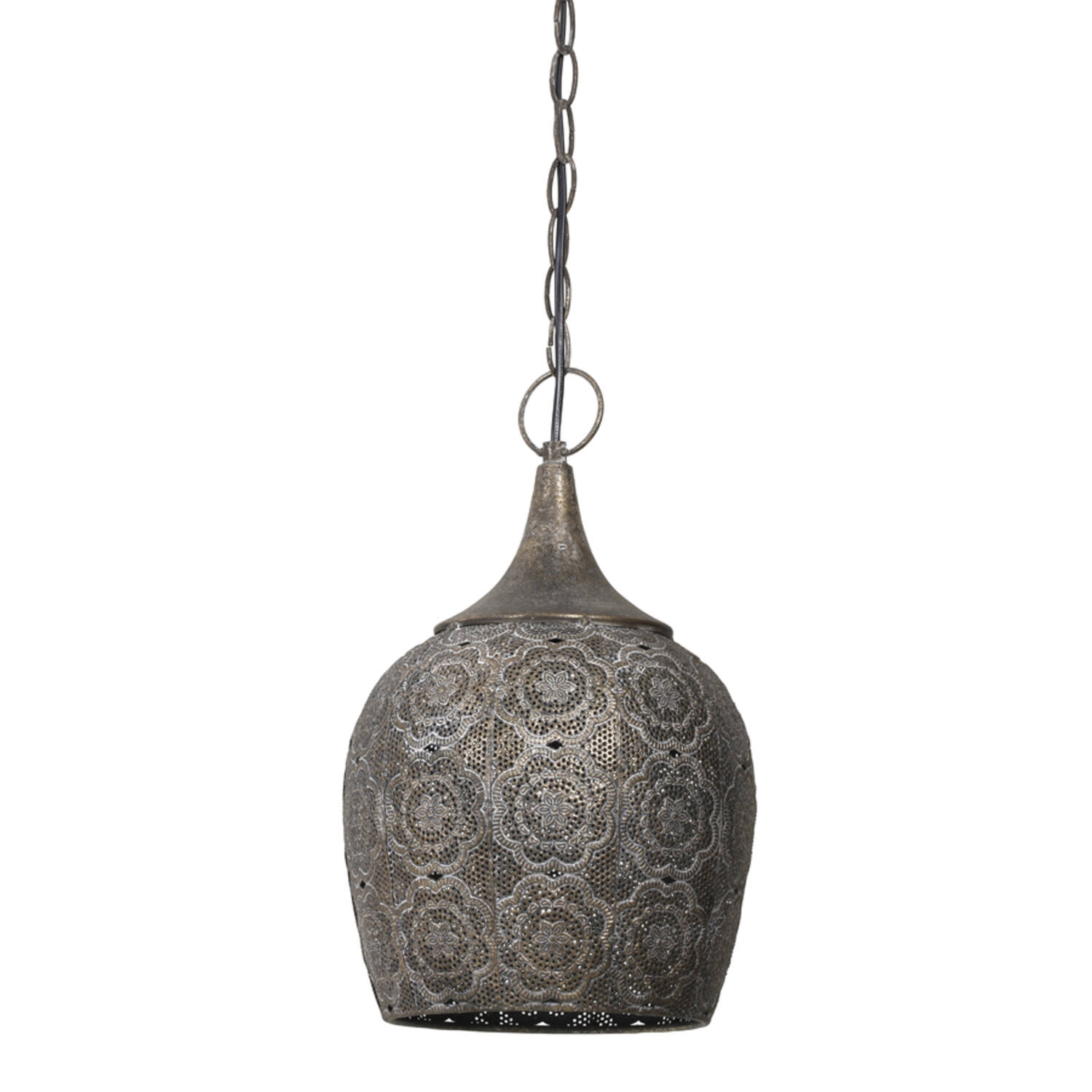 Suspension orientale dorée en forme de boule Light & Living Kadiri – Image 2