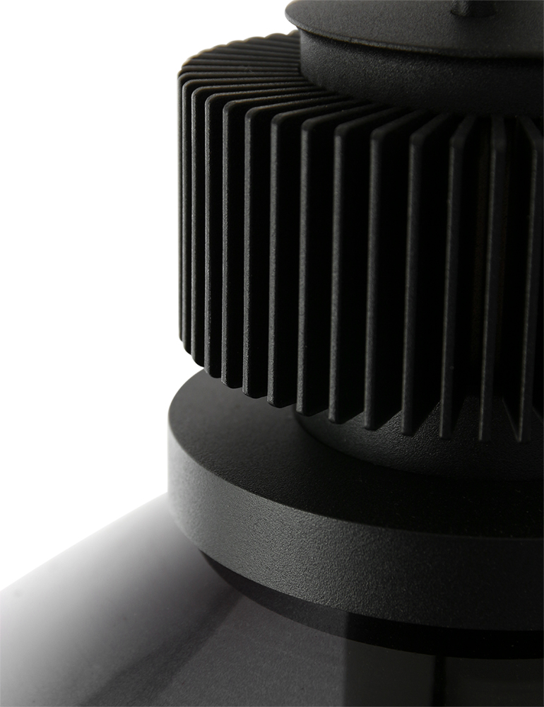 Suspension ovale avec abat-jour en verre fumé Steinhauer Flere noir – Image 4