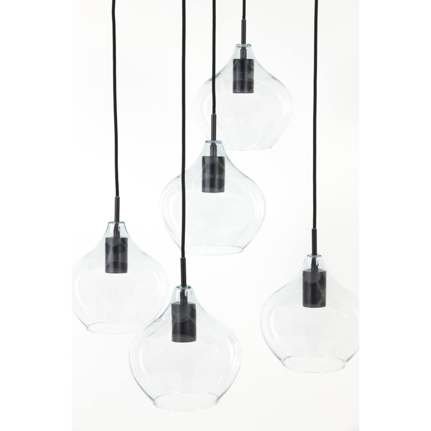 Suspension ovale en argent rétro Light & Living Rakel – Image 4