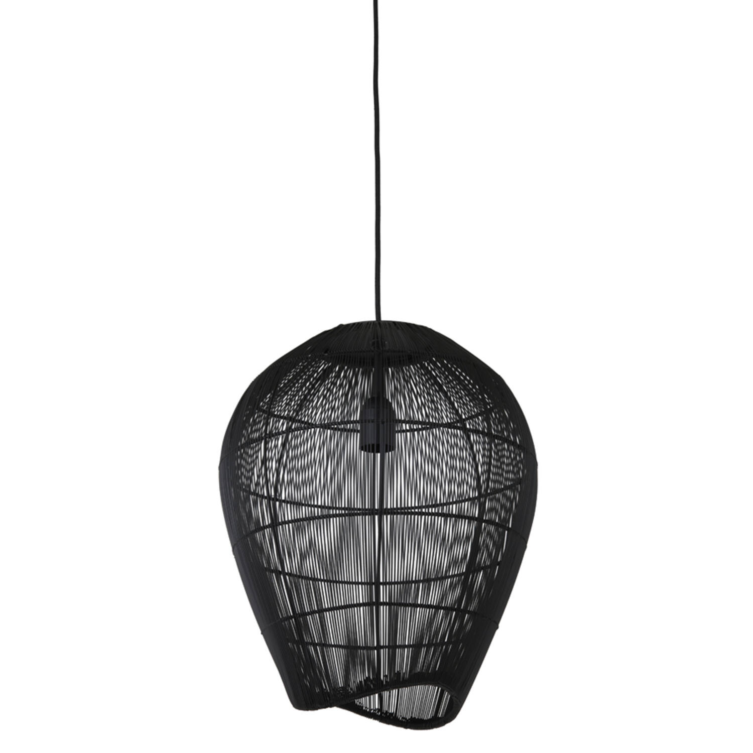 Suspension ovale noire rustique Light & Living Yumi – Image 2