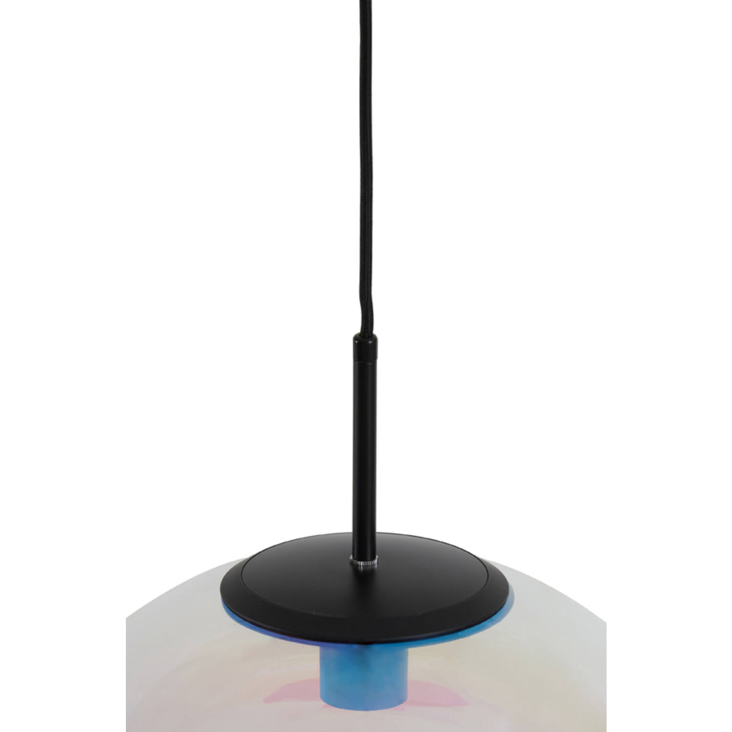 Suspension rétro blanche avec globe noir Light & Living Medina – Image 6