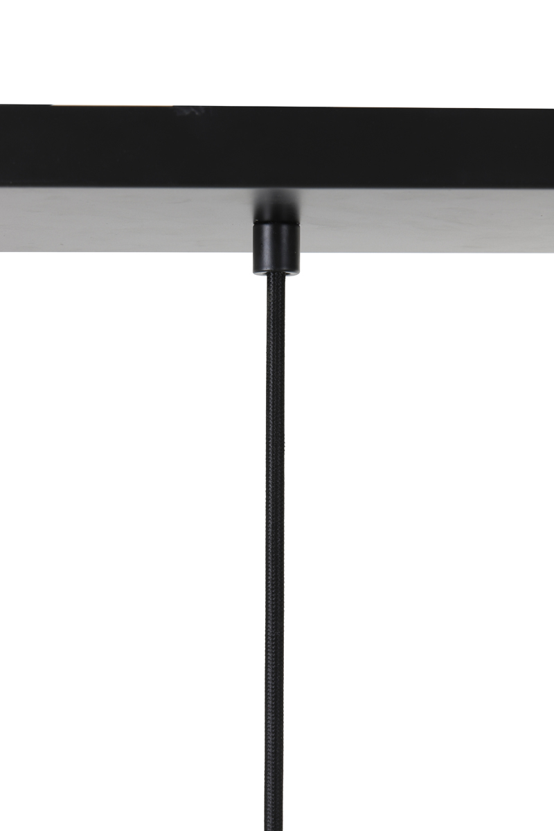 Suspension rétro en verre fumé cinq points lumineux Light & Living Rakel – Image 10