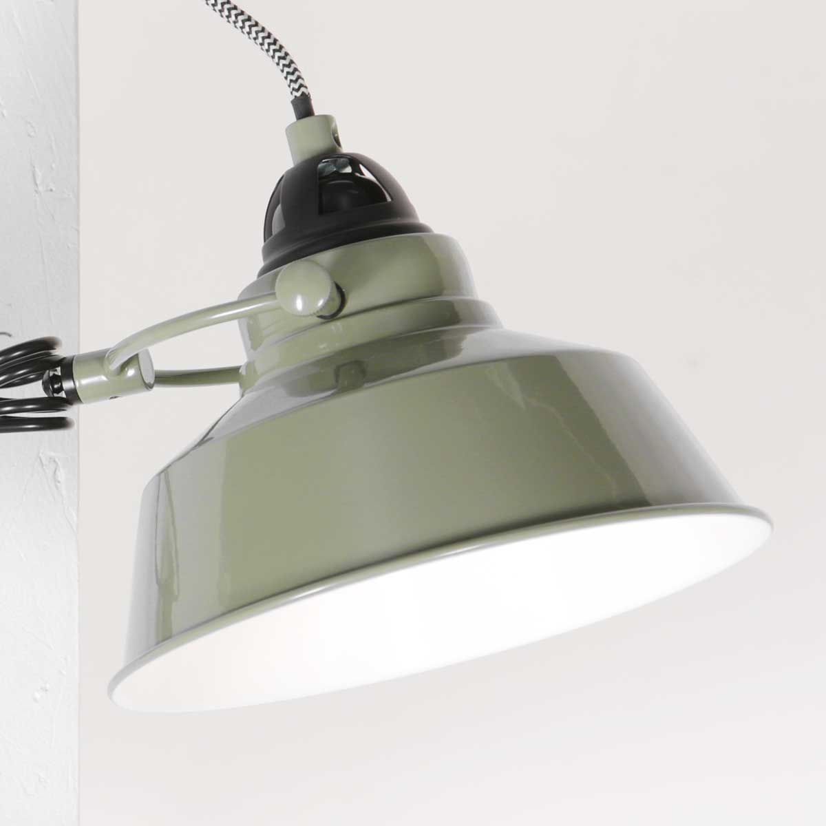 Applique murale industrielle en métal vert Mexlite Nove – Image 4