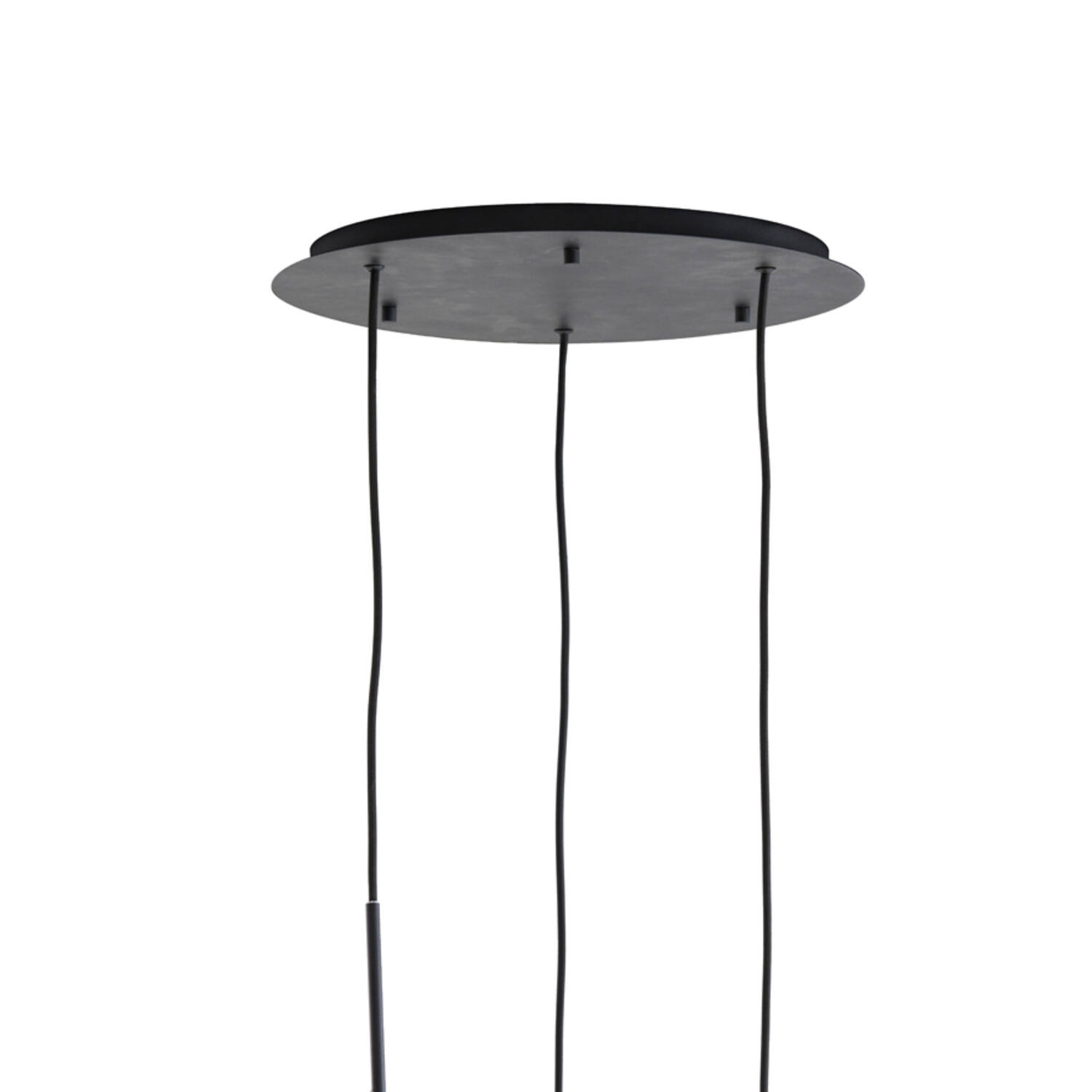 Suspension rétro noire en verre avec quatre globes Light & Living Mayson – Image 3