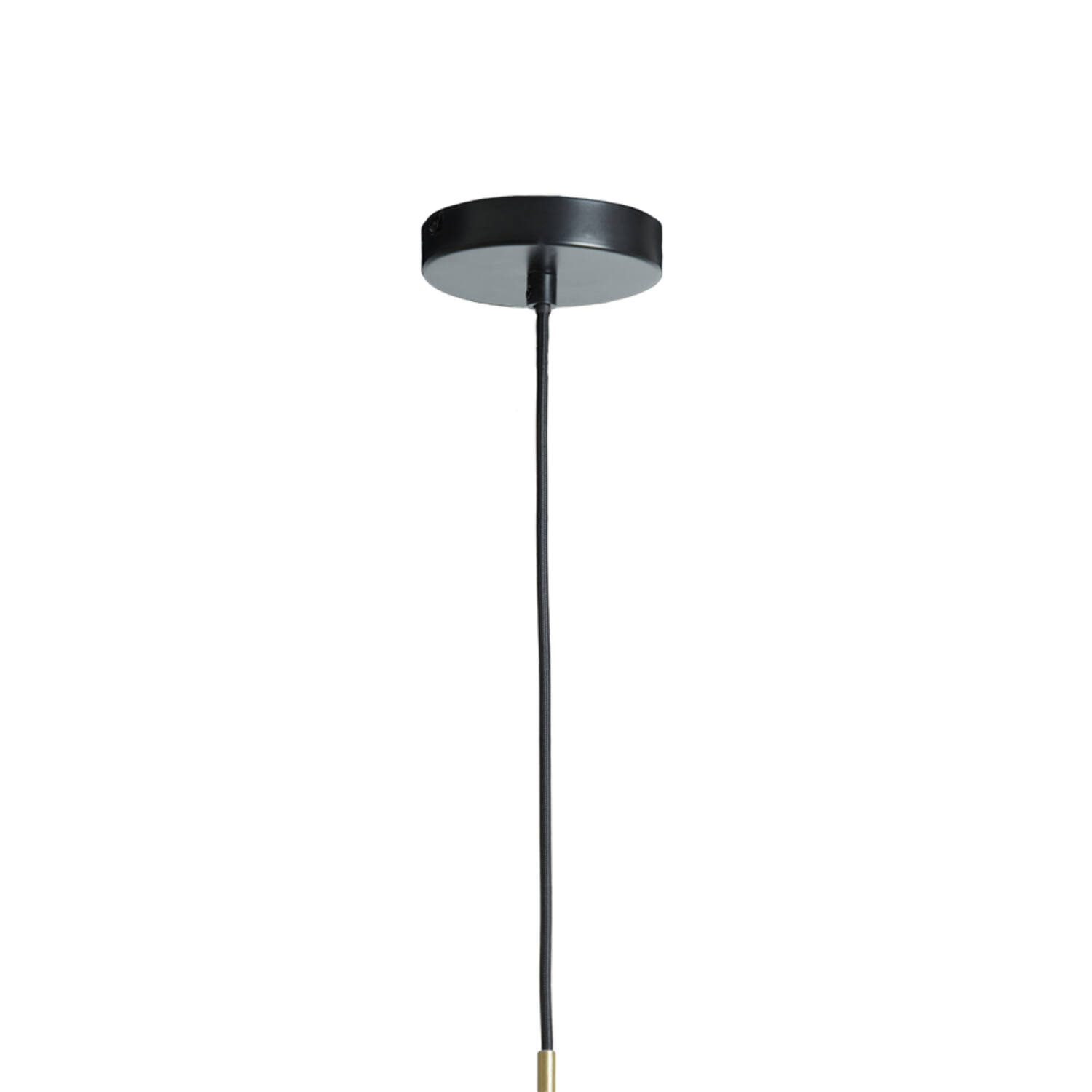 Suspension rétro noire en verre fumé Light & Living Solly – Image 4