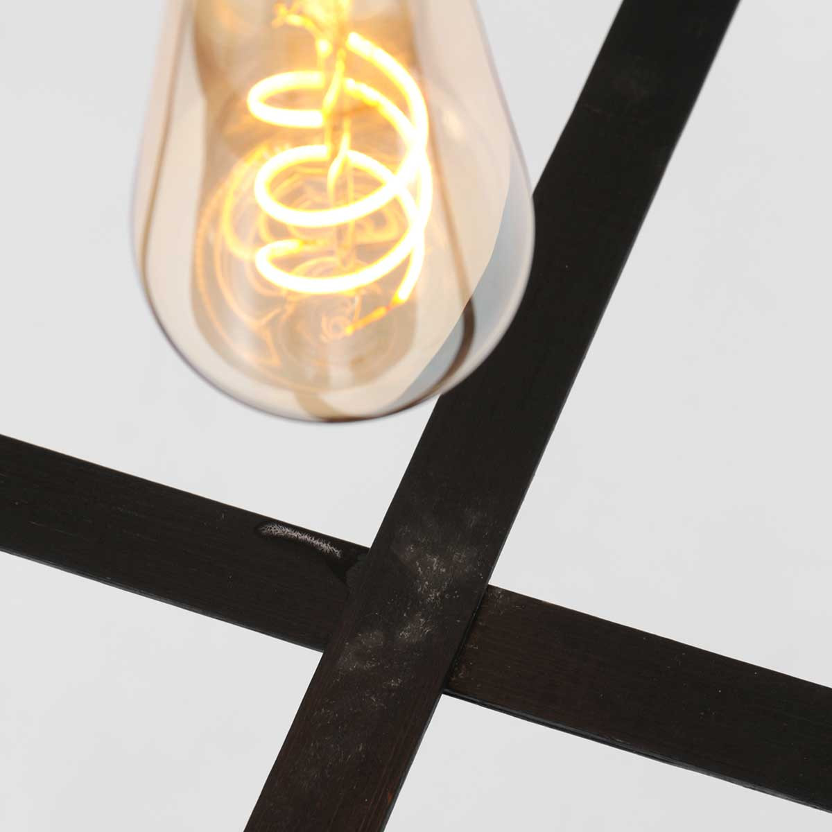 Suspension ronde avec filet noir Anne Light & Home Capos noir – Image 16