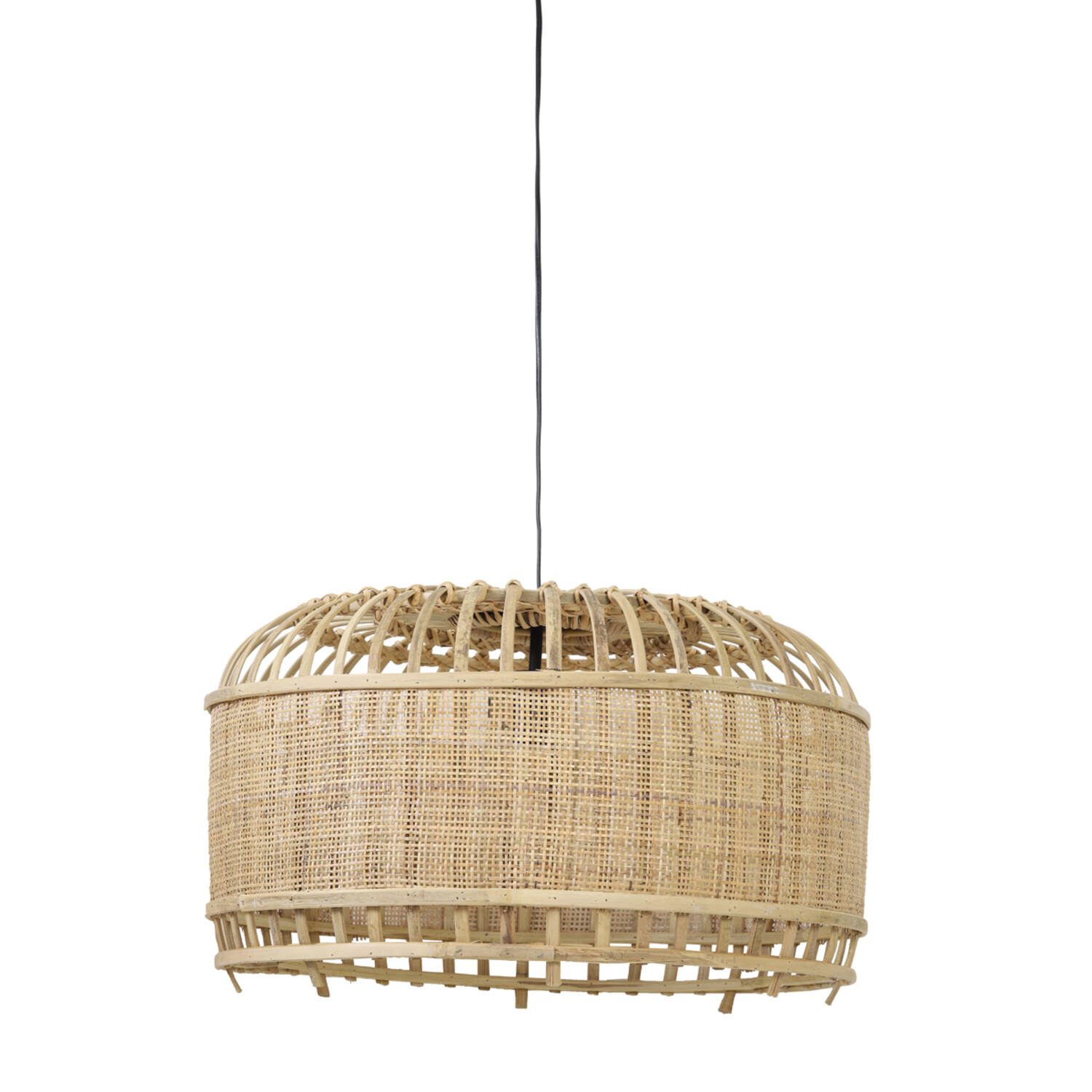 Suspension ronde en rotin beige naturel Light & Living Dalika – Image 2