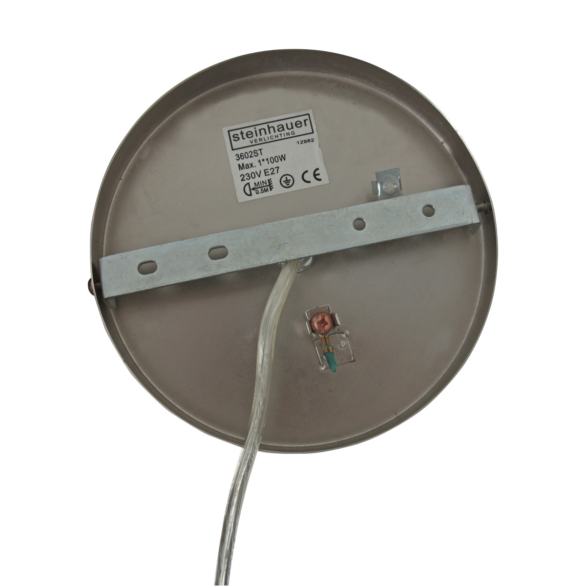 Suspension ronde jaune ocre Steinhauer Sparkled light or et acier – Image 11