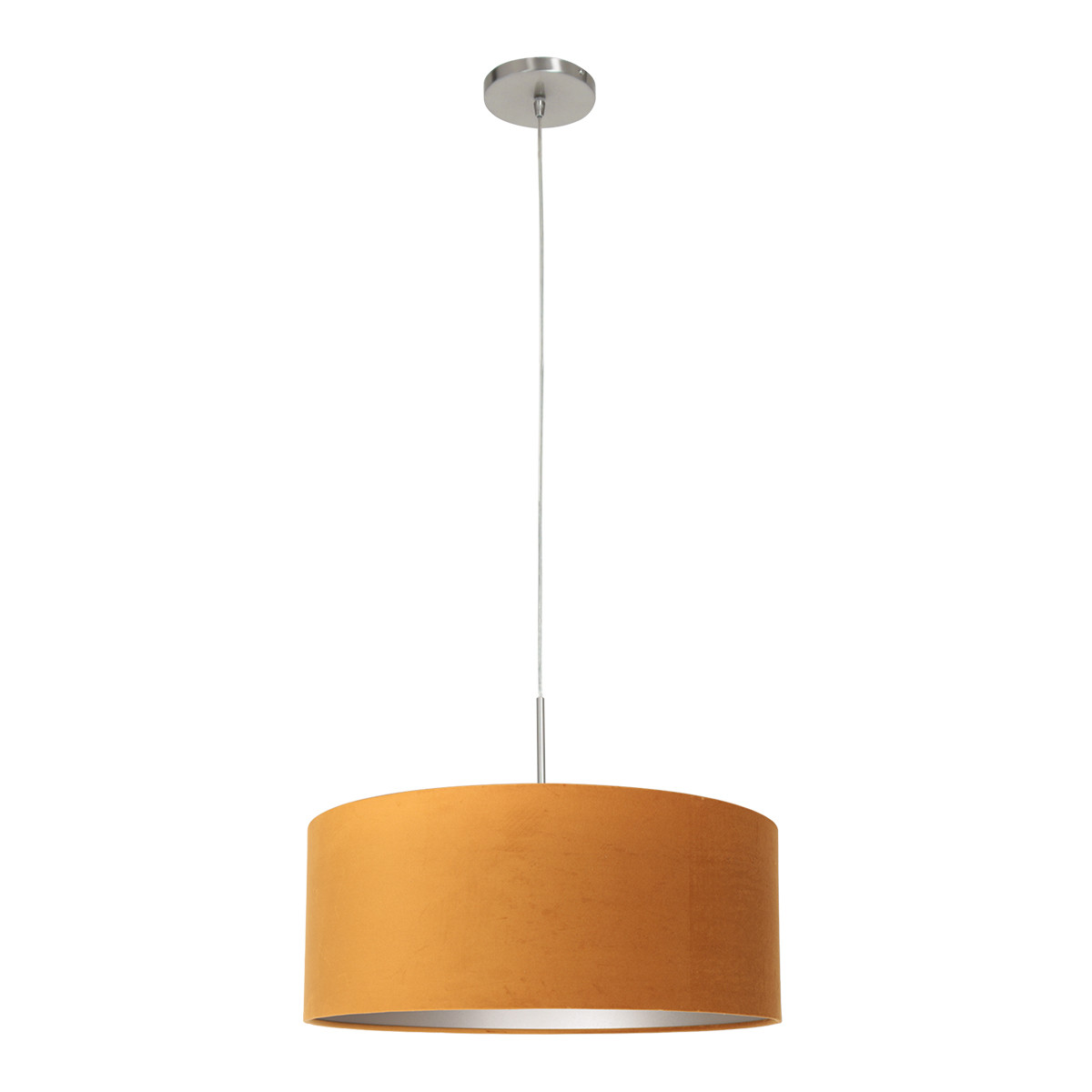 Suspension ronde jaune ocre Steinhauer Sparkled light or et acier – Image 2