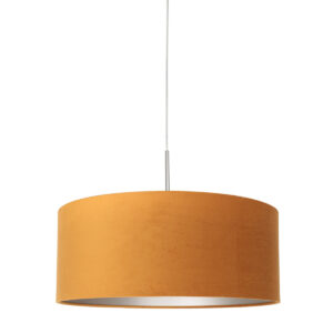 suspension-ronde-jaune-ocre-steinhauer-sparkled-light-or-et-acier-8150st