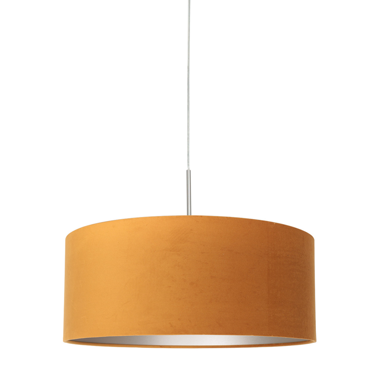 suspension-ronde-jaune-ocre-steinhauer-sparkled-light-or-et-acier-8150st