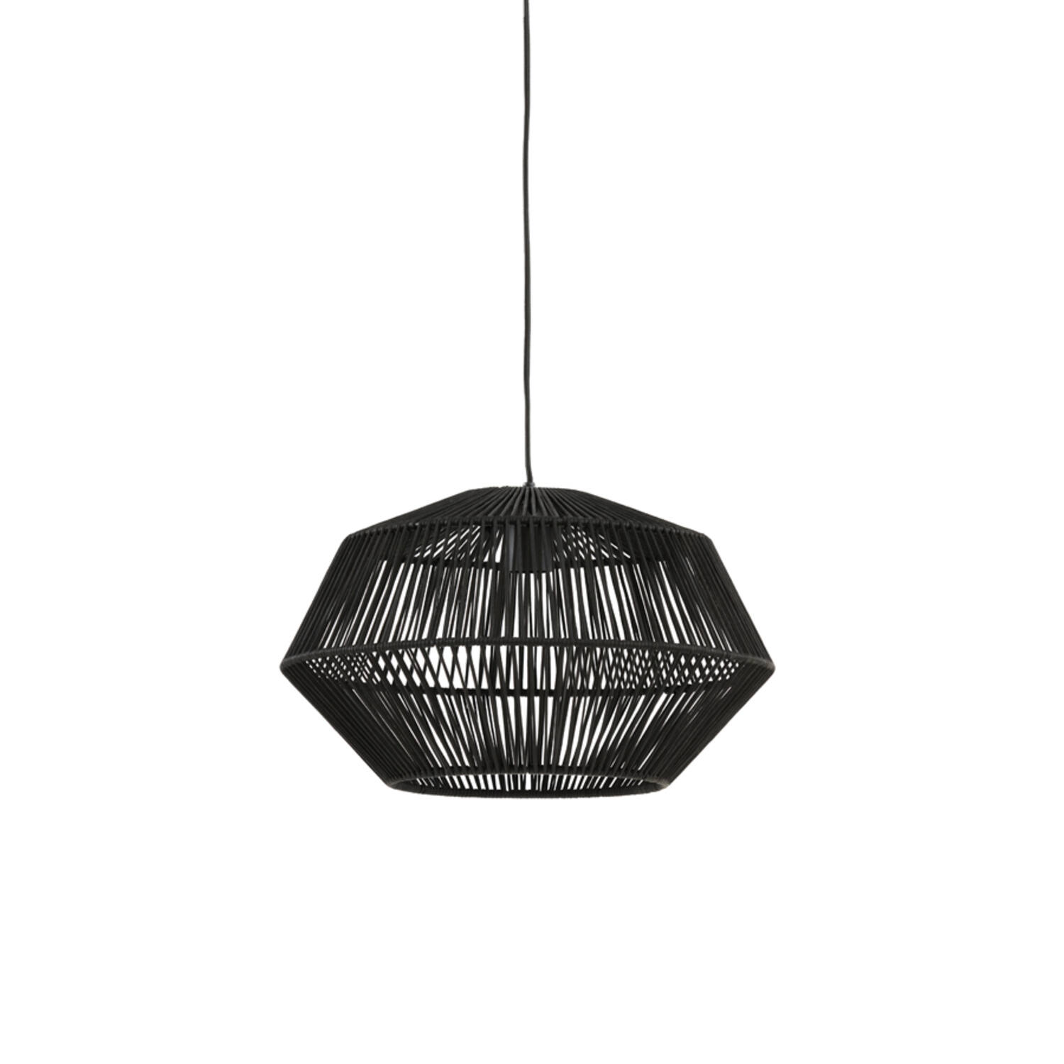 Suspension ronde noire rustique Light & Living Deya – Image 2