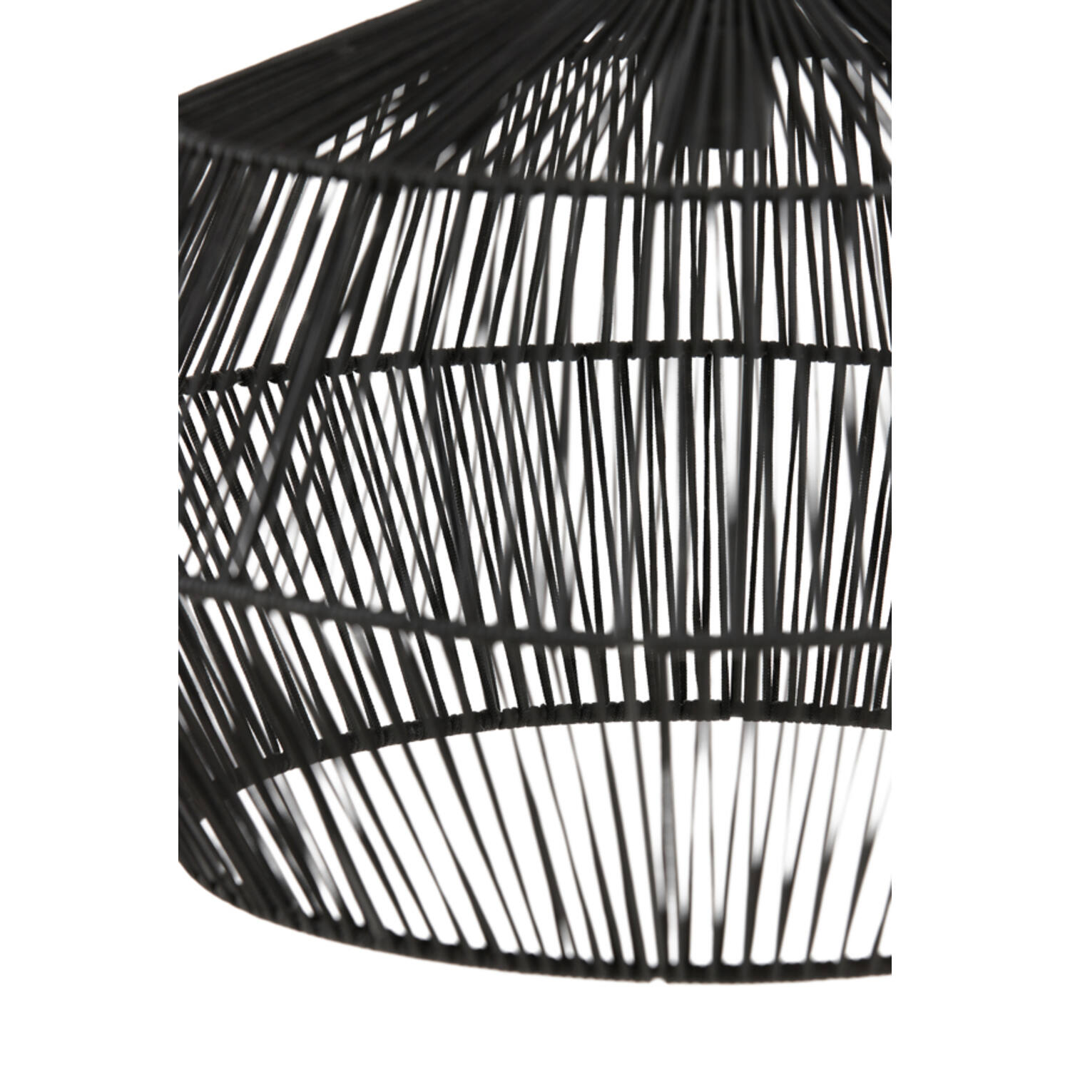 Suspension ronde noire rustique Light & Living Deya – Image 3