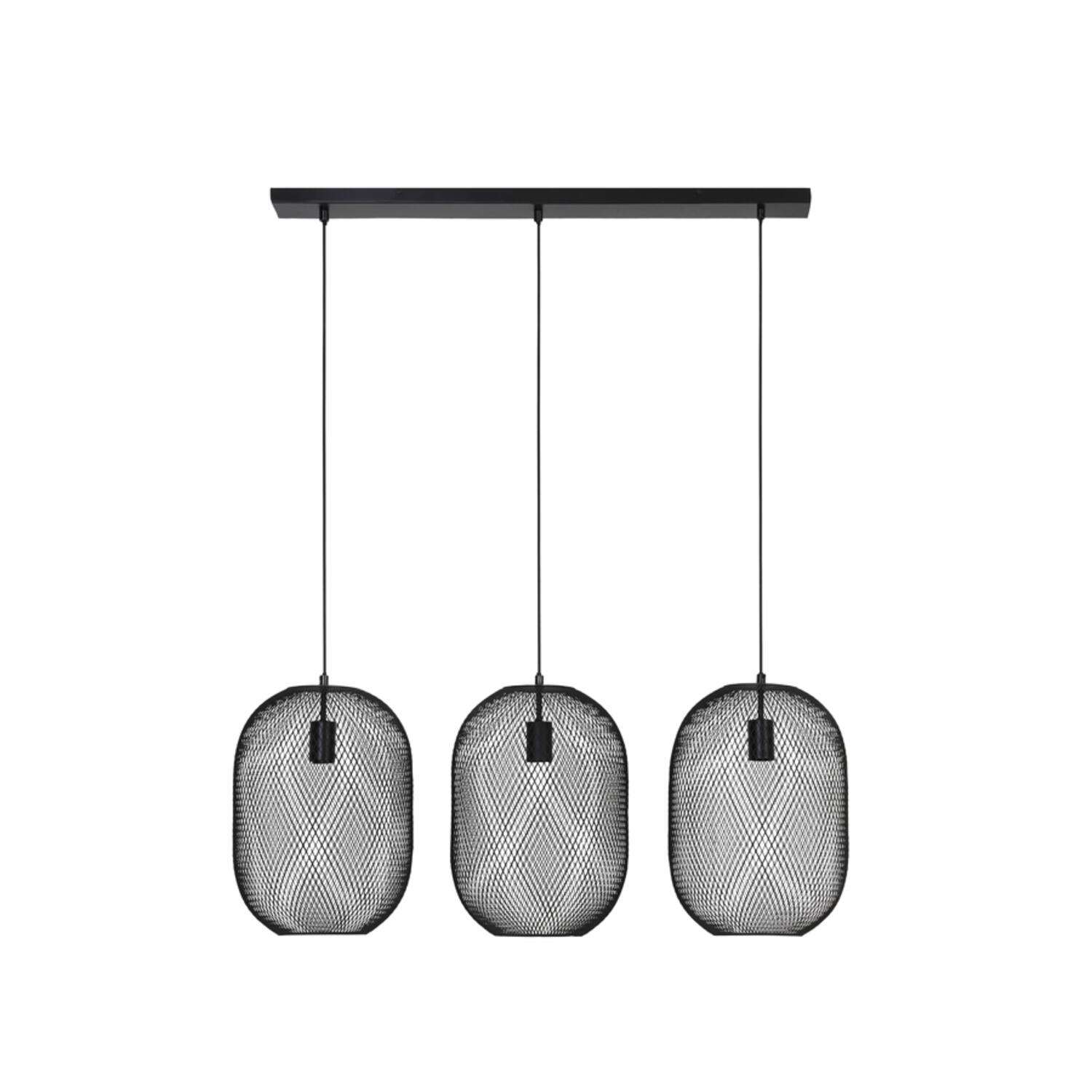 Suspension ronde noire rustique Light & Living Reilley – Image 2