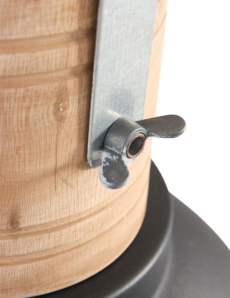 Suspension industrielle en bois noir Mexlite Emile – Image 6