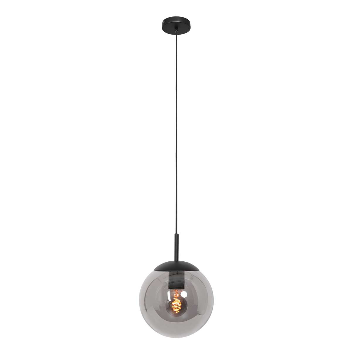 Suspension Steinhauer Bollique verre fumé et noir – Image 2