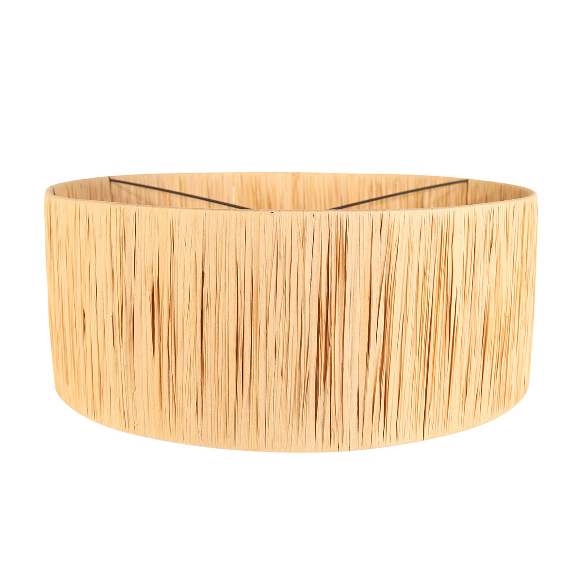 Suspension structure foncée abat-jour raphia Steinhauer Elegant classy naturel et noir – Image 6