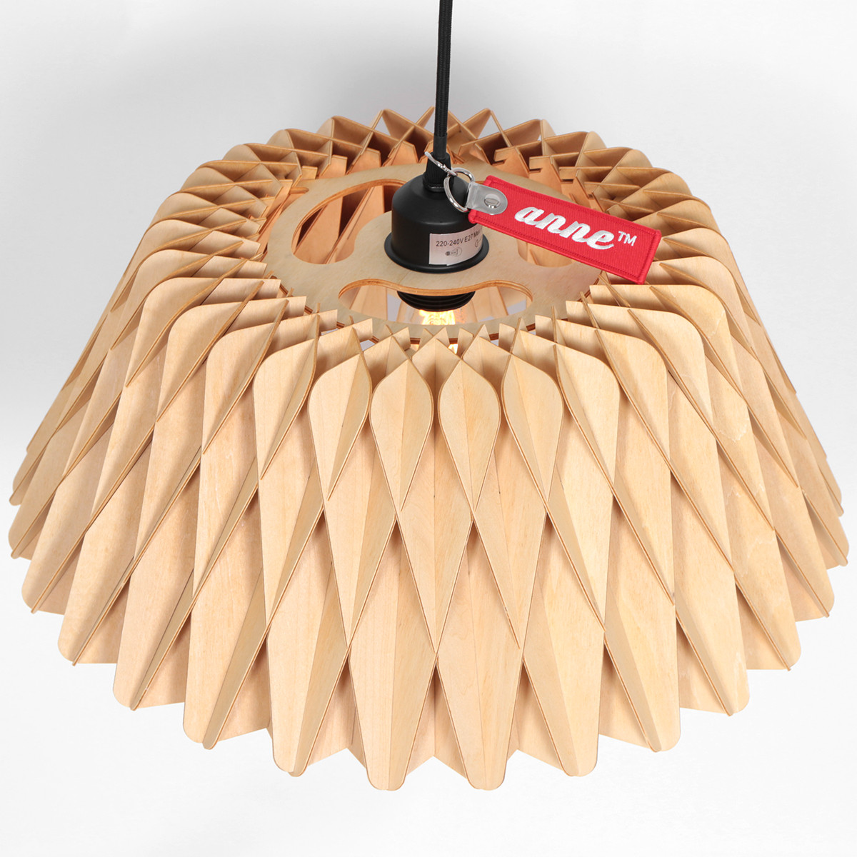 Suspension en bois naturel tendance Anne Light & Home Maze – Image 11