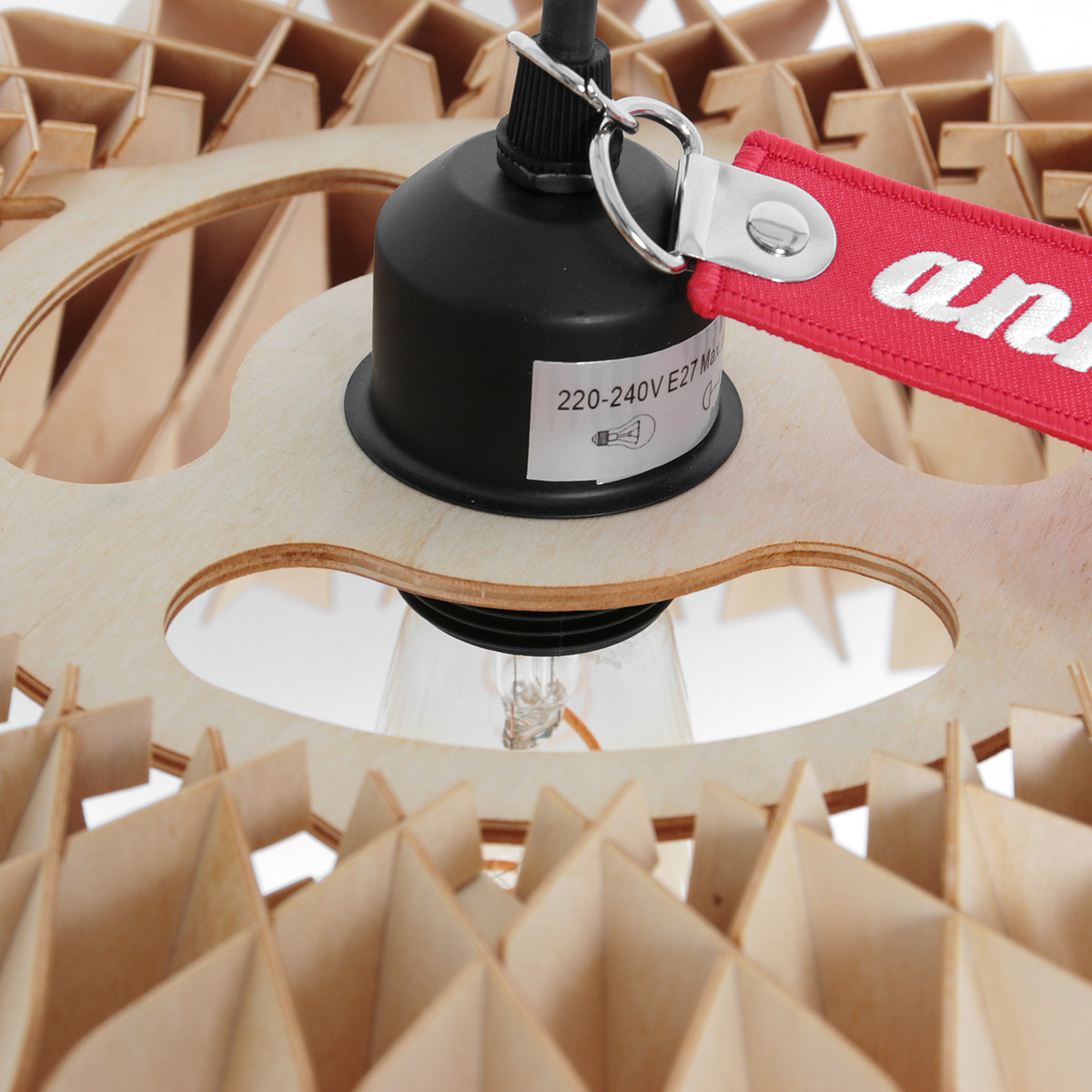 Suspension en bois naturel tendance Anne Light & Home Maze – Image 16