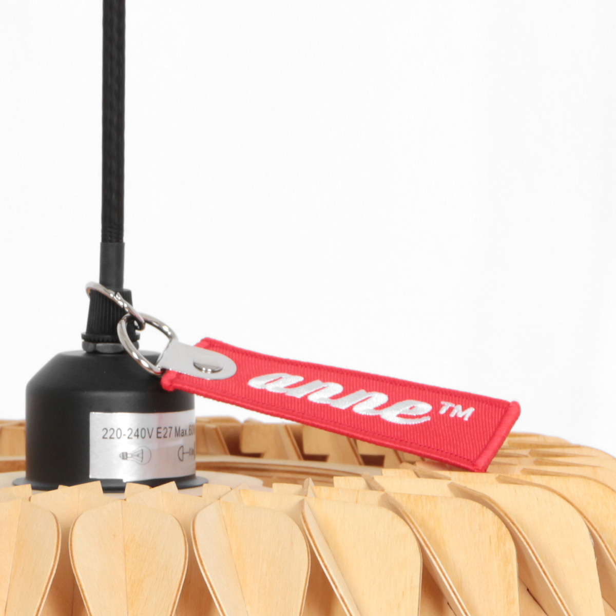 Suspension en bois naturel tendance Anne Light & Home Maze – Image 5