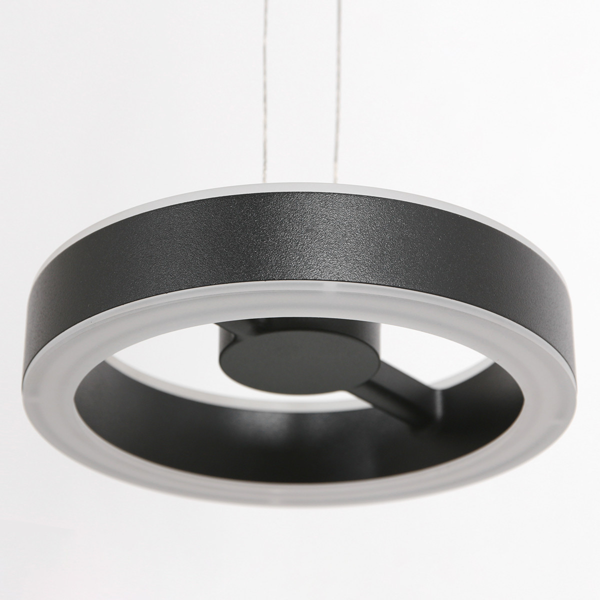 Suspension triple à design contemporain Steinhauer Piola transparent et noir – Image 12