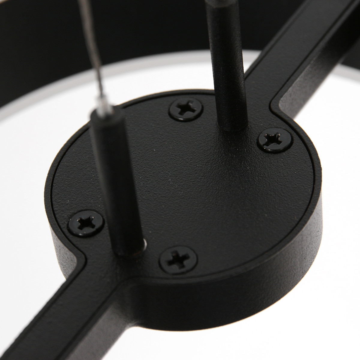 Suspension triple à design contemporain Steinhauer Piola transparent et noir – Image 13