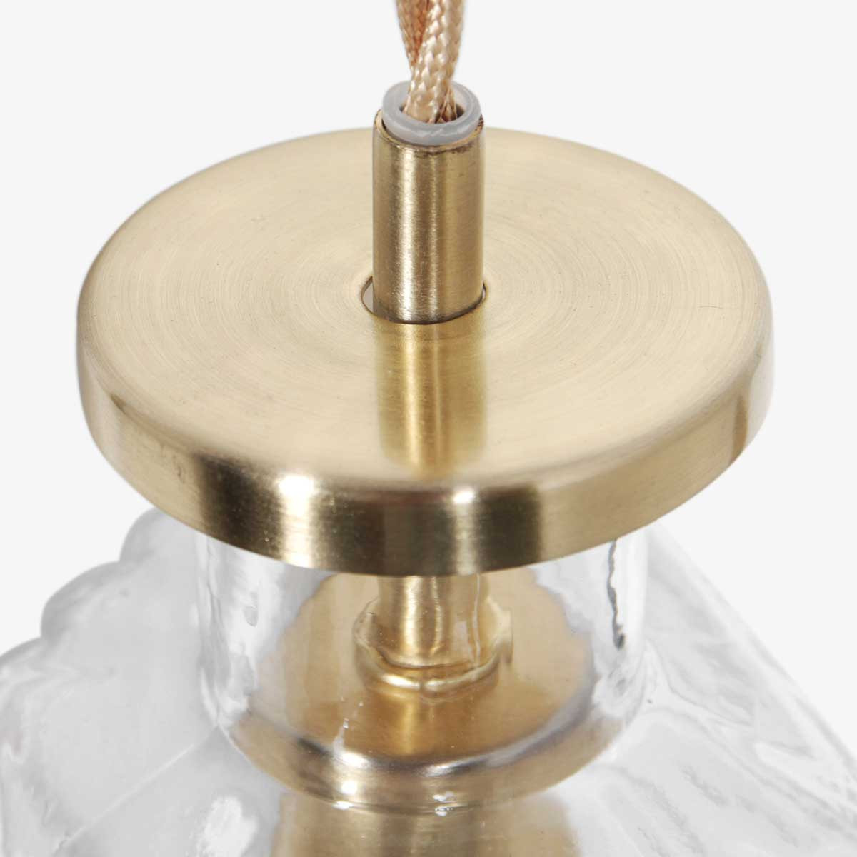 Suspension tendance en laiton en forme de bouteille en verre Mexlite Grazio Glass – Image 10