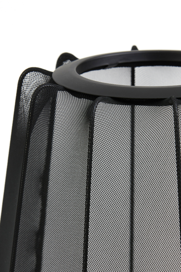 Lampe de table ovale noire moderne Light & Living Plumeria – Image 6