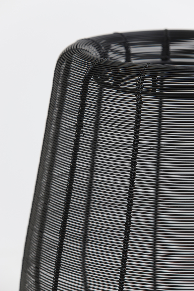 Lampe de table rustique noire à mailles fines Light & Living Adeta – Image 5