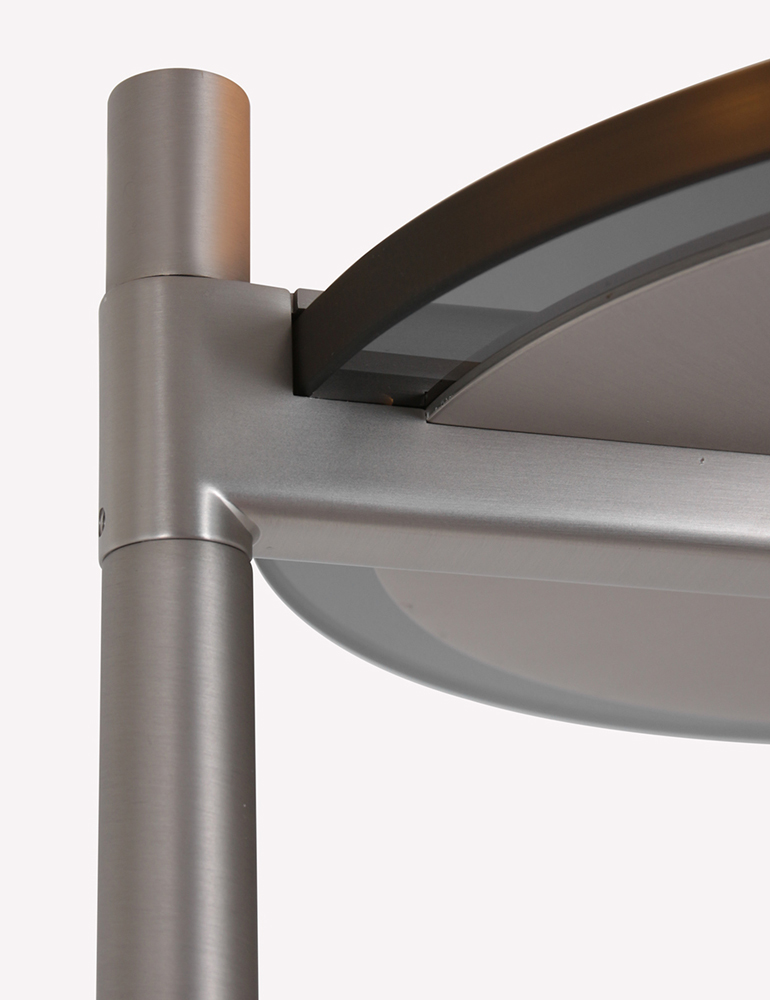 Uplight moderne en acier Steinhauer Turound verre noir – Image 4