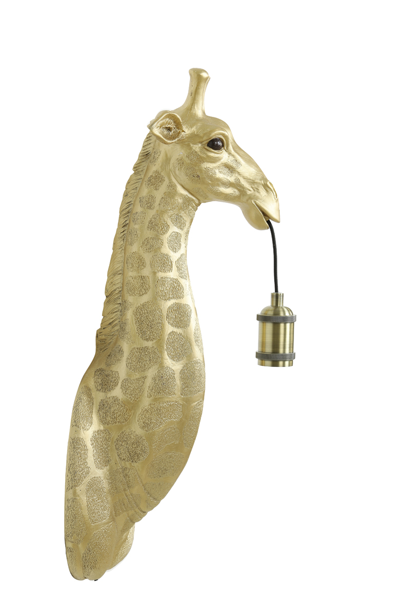 Applique murale moderne girafe dorée Light & Living Giraffe – Image 3