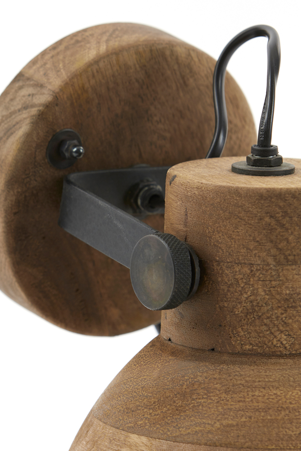 Applique murale en bois marron Light & Living Ilanio – Image 6