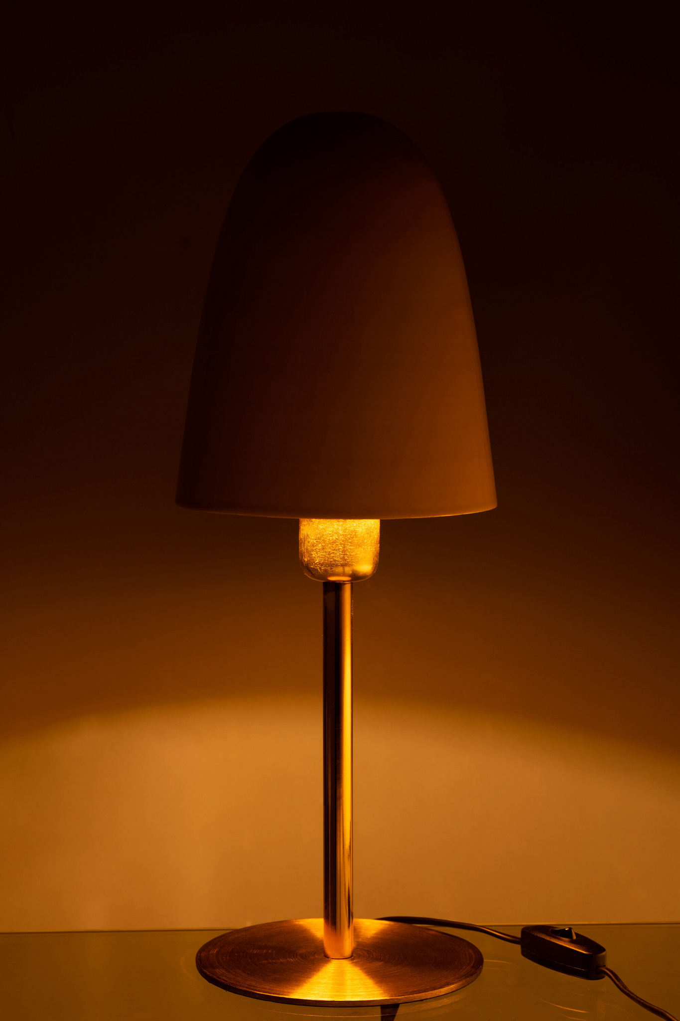 Lampe De Table Vintage – Marron Et Beige, 64 Cm, Culot E14, Blanc Chaud (occasion)